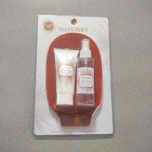 New! Ellen Tracy tanning set/ spray bronzer/ bath and body lotion